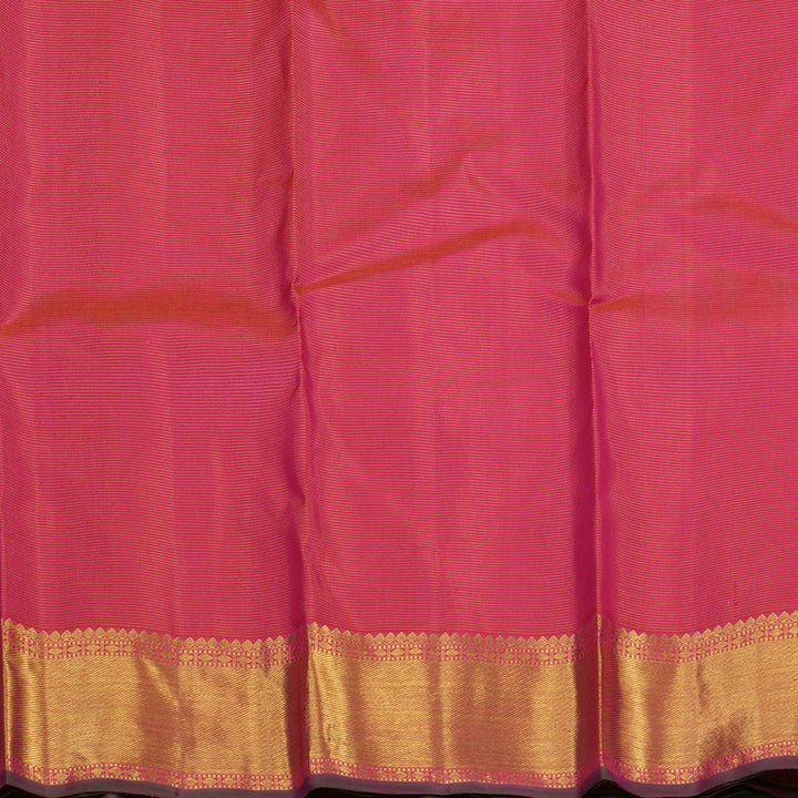 Hayagrivas Handloom Pink Kanjivaram Silk Saree KBE1794K3-1