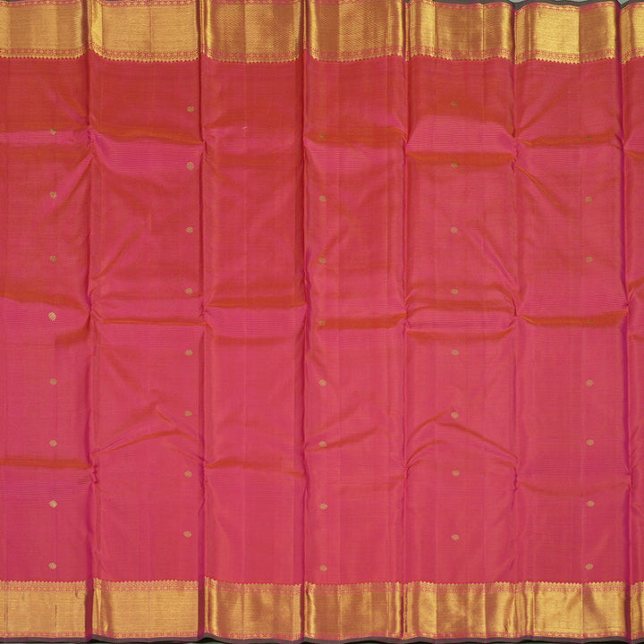 Hayagrivas Handloom Pink Kanjivaram Silk Saree KBE1794K3-1
