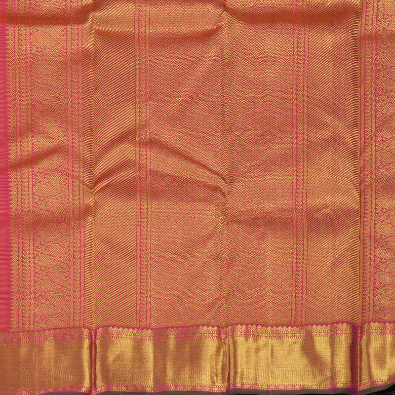Hayagrivas Handloom Pink Kanjivaram Silk Saree KBE1794K3-1