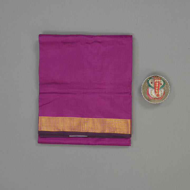 Hayagrivas Purple Pure Ten Yards Silk Saree KBE1797K2-2