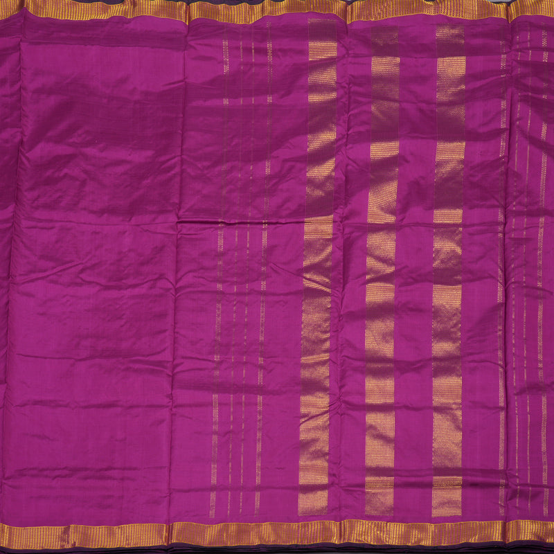 Hayagrivas Purple Pure Ten Yards Silk Saree KBE1797K2-2