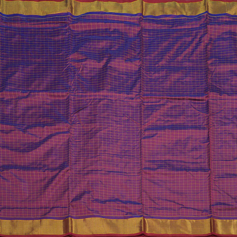 Hayagrivas Purple Pure Ten Yards Silk Saree KBE1797K4-3