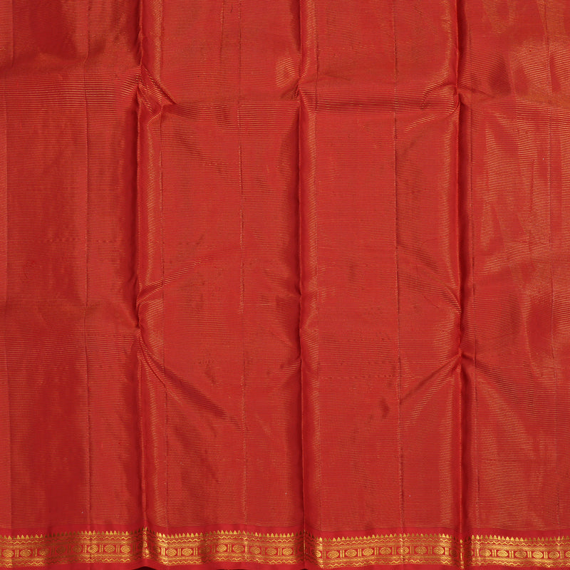 Hayagrivas Handloom Bottle Green Kanjivaram Silk Saree with Red Border KBE1804L2-1