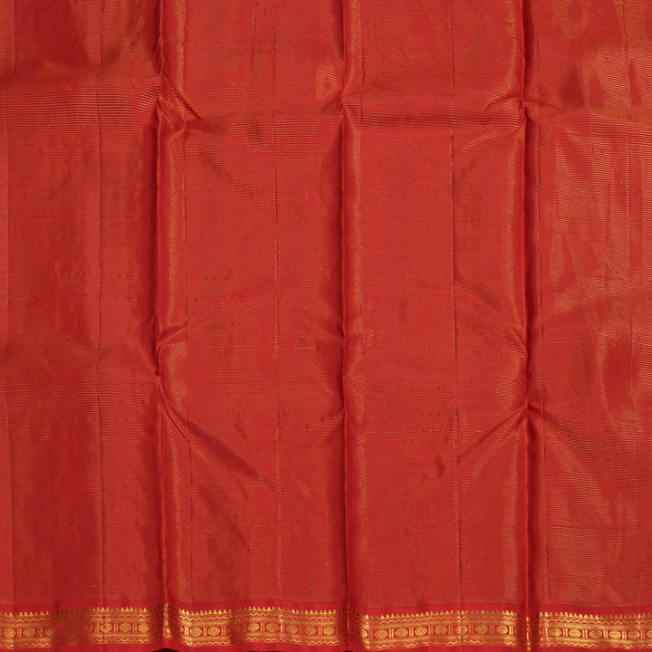 Hayagrivas Handloom Bottle Green Kanjivaram Silk Saree with Red Border KBE1804L2-1