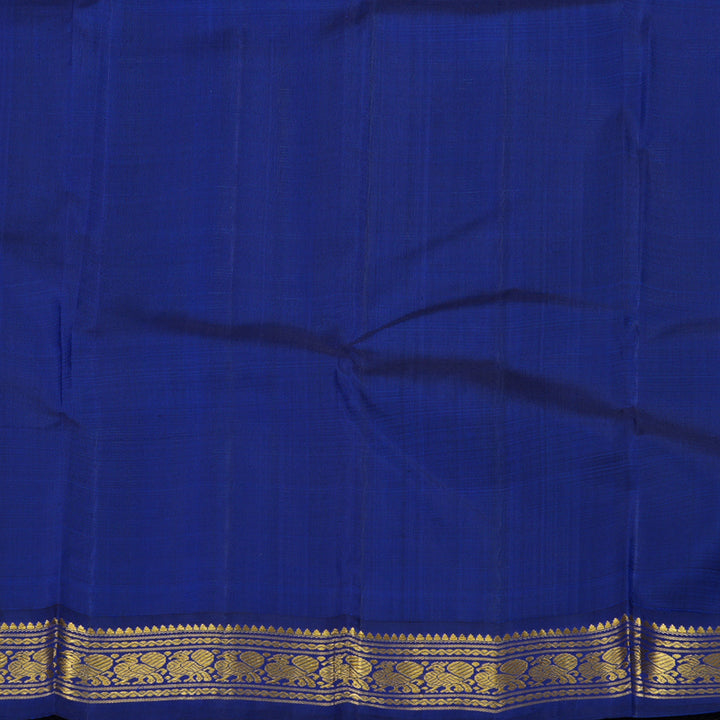 Hayagrivas Handloom Pista Green Kanjivaram Silk Saree with Peacock Blue Border KBE1813L11-1