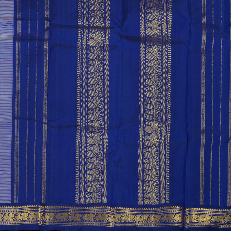 Hayagrivas Handloom Pista Green Kanjivaram Silk Saree with Peacock Blue Border KBE1813L11-1