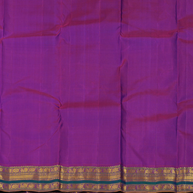 Hayagrivas Handloom Purple Kanjivaram Silk Saree with Varisapet KBE1813L17-2