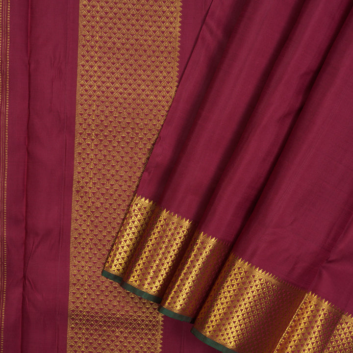 Hayagrivas Handloom Maroon Ten Yards Silk Madisar KBE1813L5-2