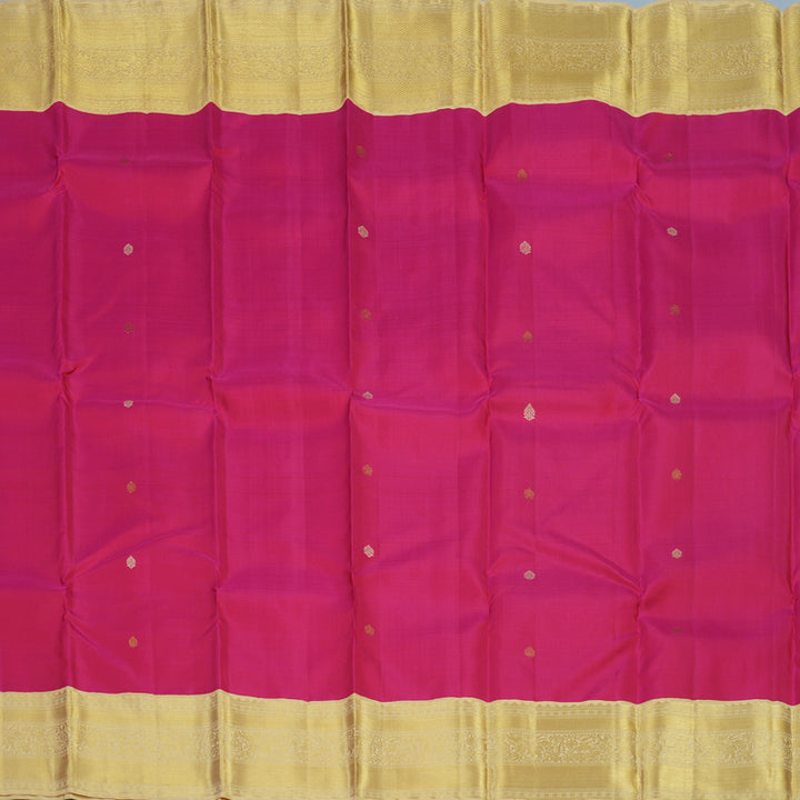 Hayagrivas Handloom Pink Kanjivaram Silk Saree with Sandal Border KBE1813L7-1