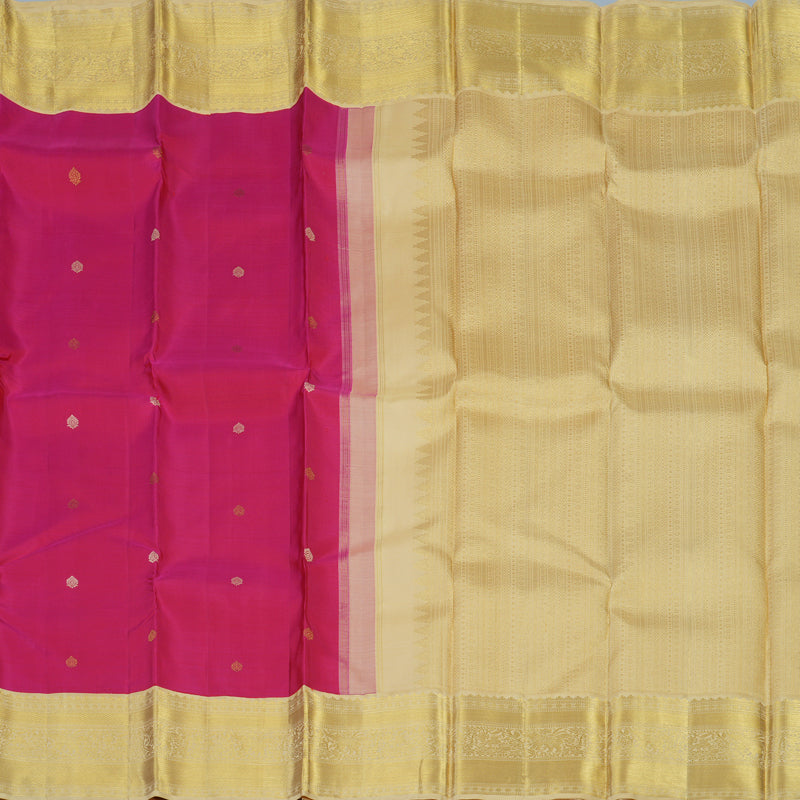Hayagrivas Handloom Pink Kanjivaram Silk Saree with Sandal Border KBE1813L7-1