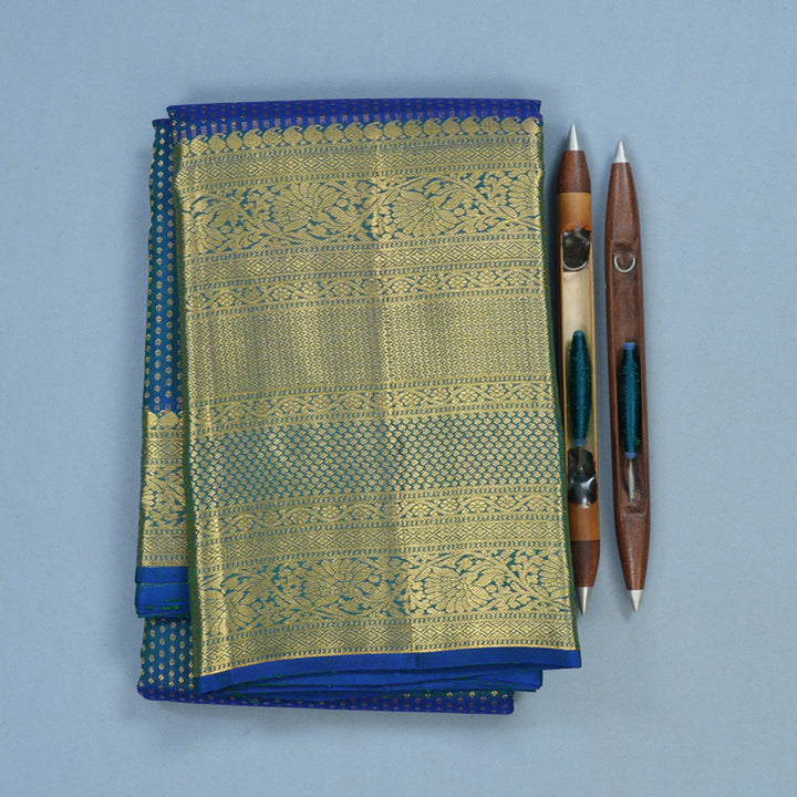 Hayagrivas Handloom Mayilkazhuthu Kanjivaram Silk Saree KBE1814L10-1