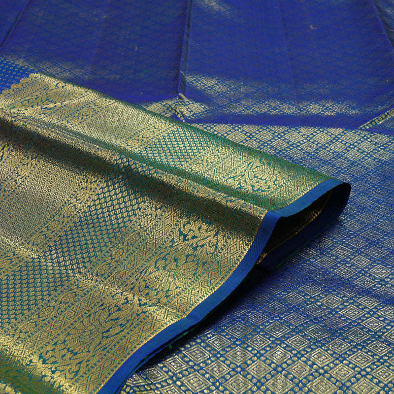 Hayagrivas Handloom Mayilkazhuthu Kanjivaram Silk Saree KBE1814L10-1
