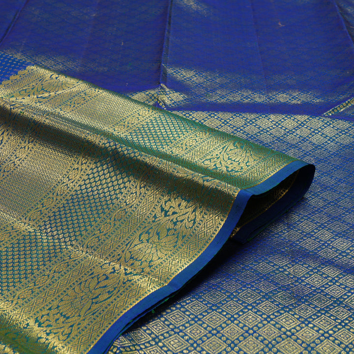 Hayagrivas Handloom Mayilkazhuthu Kanjivaram Silk Saree KBE1814L10-1