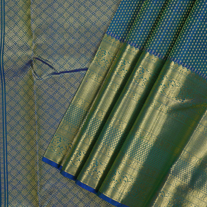 Hayagrivas Handloom Mayilkazhuthu Kanjivaram Silk Saree KBE1814L10-1