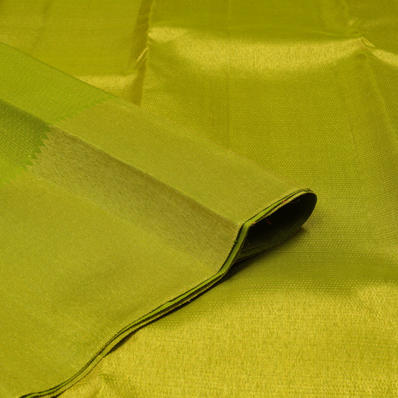 Hayagrivas Handloom Parrot Green Kanjivaram Silk Saree KBE1816L13-1