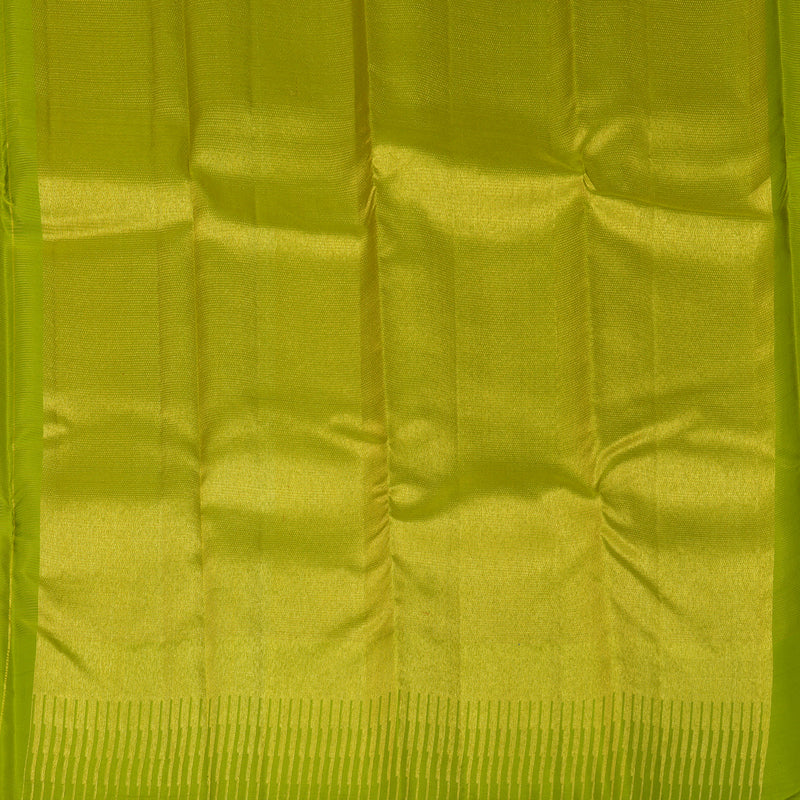 Hayagrivas Handloom Parrot Green Kanjivaram Silk Saree KBE1816L13-1