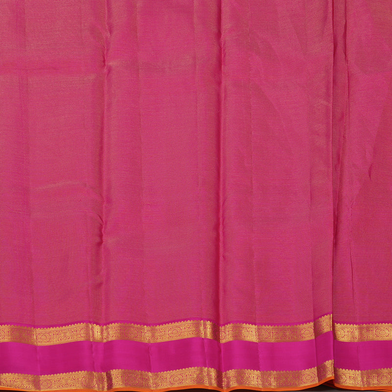 Hayagrivas Handloom Lilac Kanjivaram Silk Saree with Rani Pink border KBE1816L16-7
