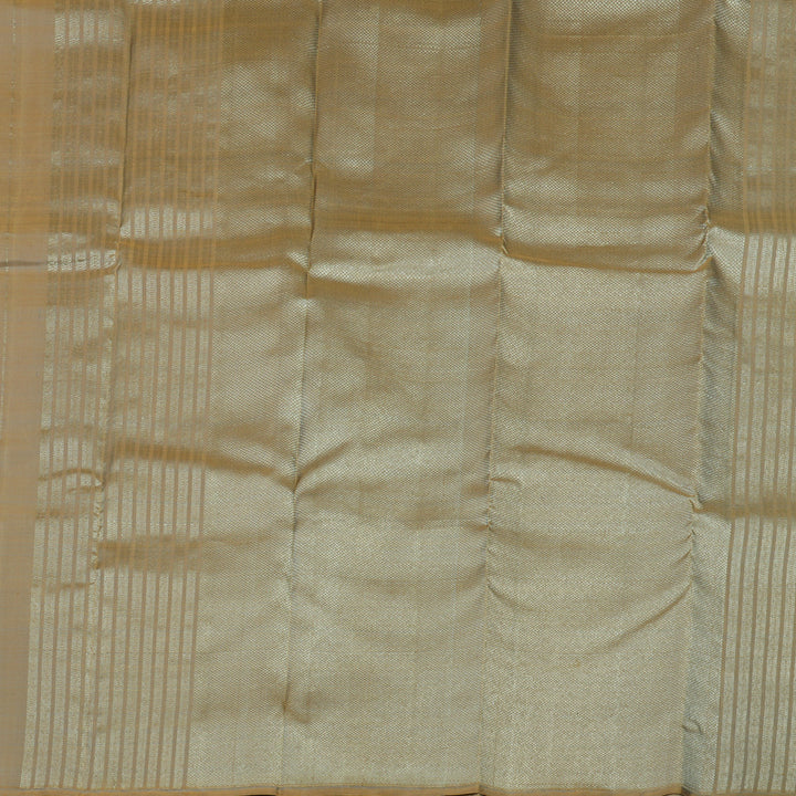 Hayagrivas Handloom Sandal Beige Kanjivaram Silk Saree KBE1816L24-1