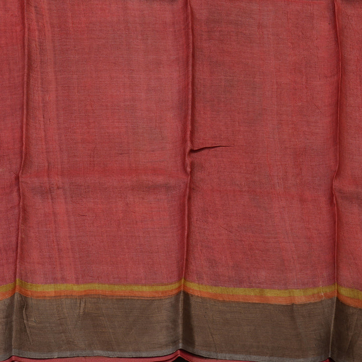 Hayagrivas Royal Grey Pure Tussar Silk Saree KBE1820L1-6
