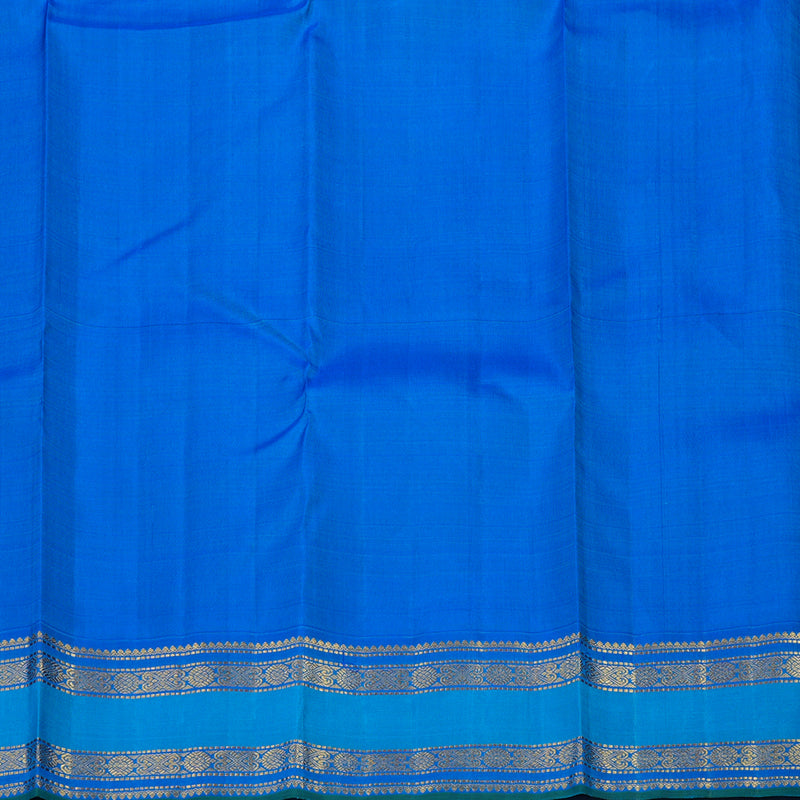 Hayagrivas Handloom Pink Kanjivaram Silk Saree with Aqua Blue Border KBE1823L3-1