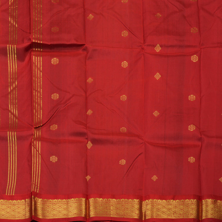 Hayagrivas Green Pure One-sided border Kanjivaram Silk Saree KBE1827L1-22