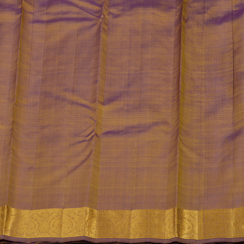 Hayagrivas Handloom Dual Tone (Yellowish-Brown & Purple) Kanjivaram Silk Saree KBE1830L4-1