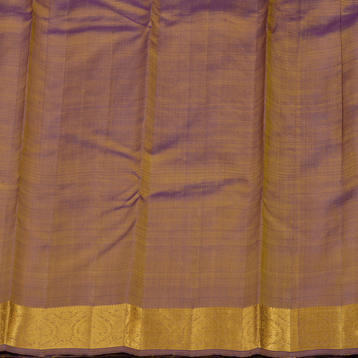 Hayagrivas Handloom Dual Tone (Yellowish-Brown & Purple) Kanjivaram Silk Saree KBE1830L4-1