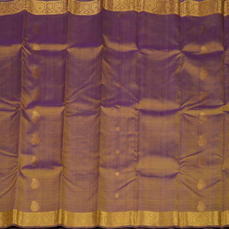 Hayagrivas Handloom Dual Tone (Yellowish-Brown & Purple) Kanjivaram Silk Saree KBE1830L4-1