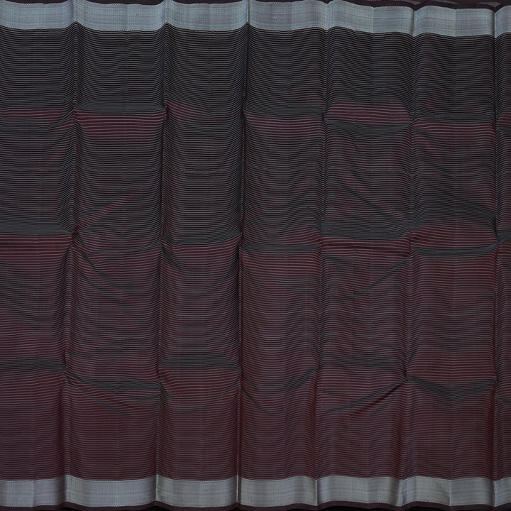 Hayagrivas Handloom Deep Plum Kanjivaram Silk Saree KBE1830L6-1