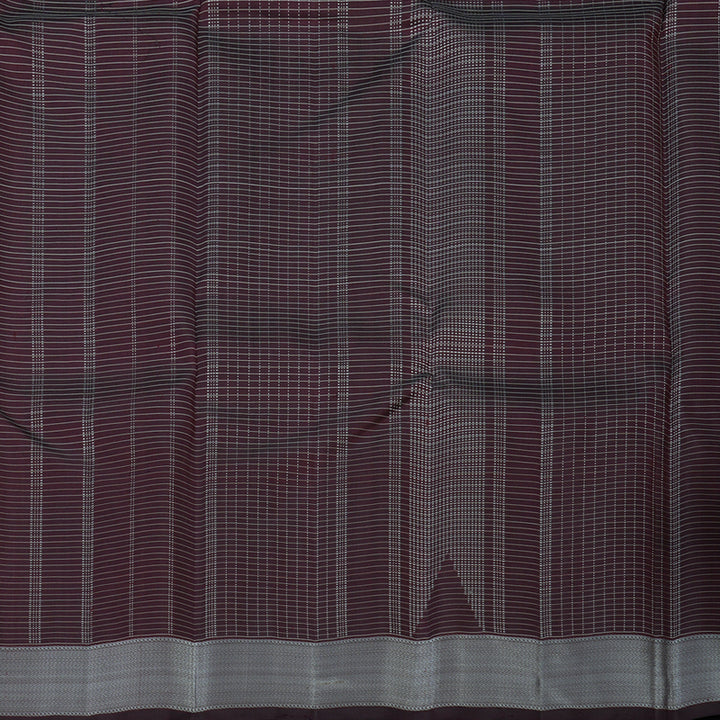 Hayagrivas Handloom Deep Plum Kanjivaram Silk Saree KBE1830L6-1