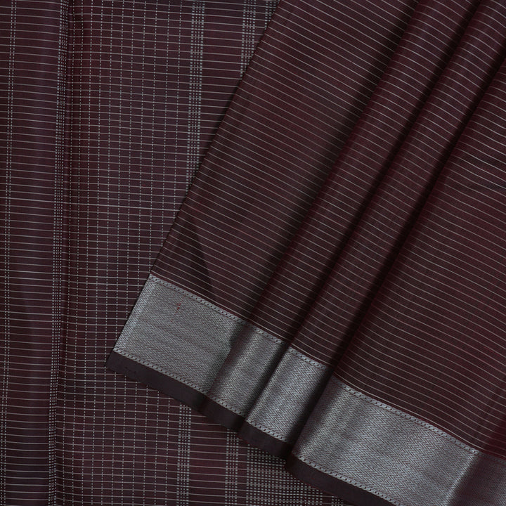 Hayagrivas Handloom Deep Plum Kanjivaram Silk Saree KBE1830L6-1