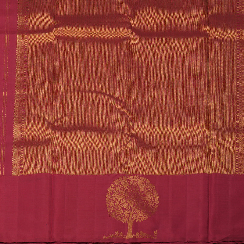 Hayagrivas Handloom Maroon Kanjivaram Silk Saree KBE1830L7-1