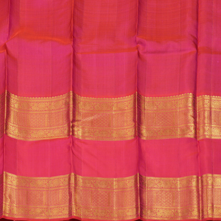 Hayagrivas Handloom Mayilkazhuthu Kanjivaram Silk Saree with Pink Border KBE1831L21-1
