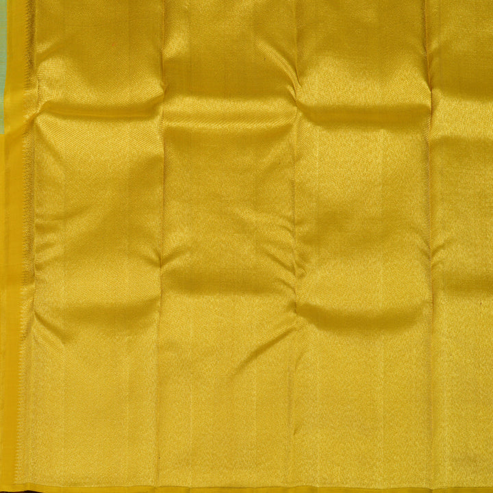 Hayagrivas Handloom Sky Blue Kanjivaram Silk Saree with Sampanga Yellow Border KBE1831L34-1