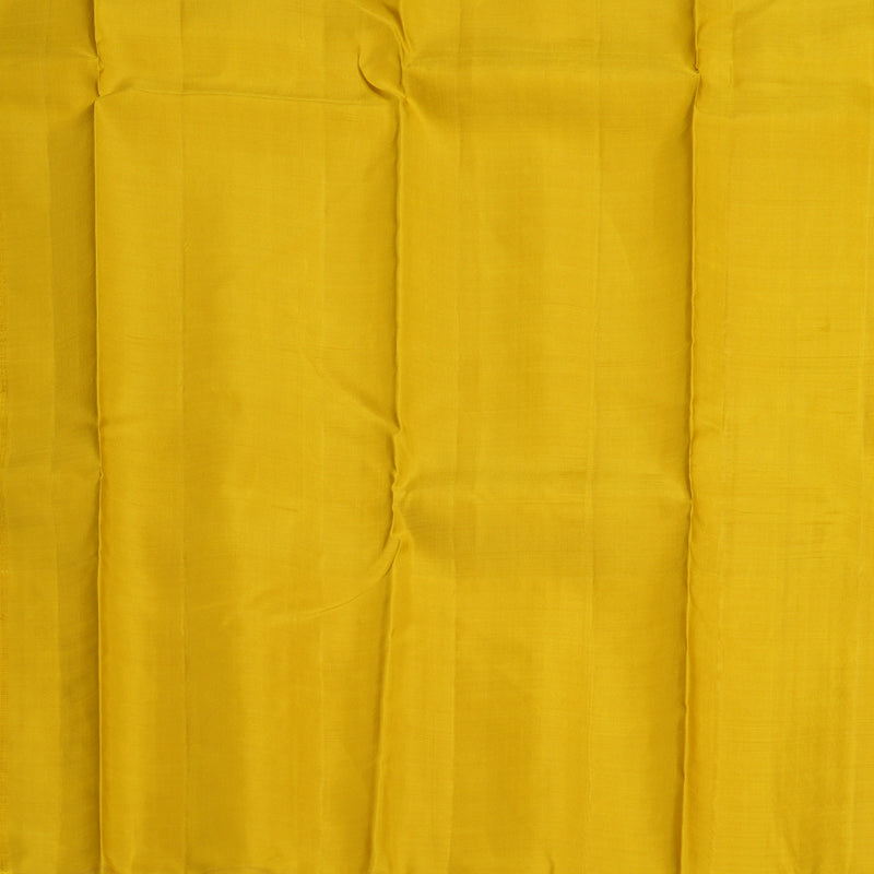 Hayagrivas Handloom Mango Orange Kanjivaram Silk Saree with Golden Yellow Border KBE1831L50-1