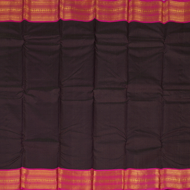 Hayagrivas Handloom Deep Nagapazham Kanjivaram Silk Saree with Rani pink border KBE1834L1-1