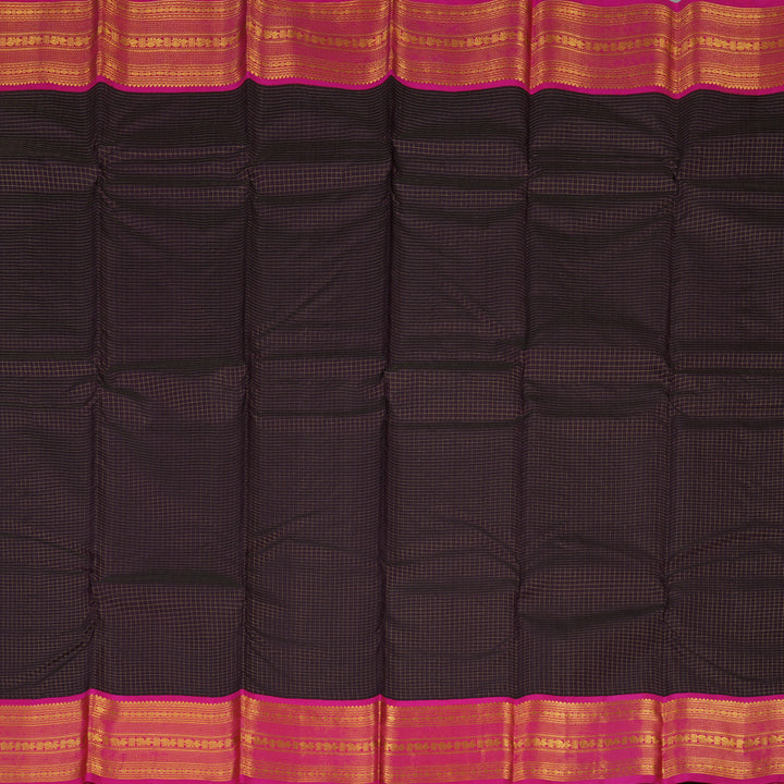 Hayagrivas Handloom Deep Nagapazham Kanjivaram Silk Saree with Rani pink border KBE1834L1-1