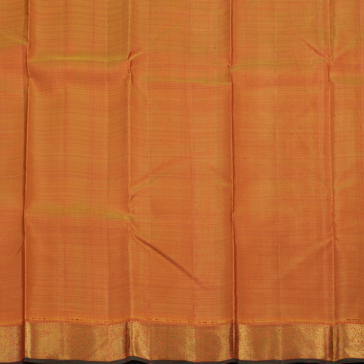 Hayagrivas Handloom Purple Kanjivaram Silk Saree with Golden Orange Border KBE1841L2-1