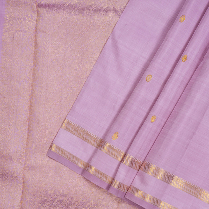Hayagrivas Handloom Lavendar Kanjivaram Silk Saree KBE1841L4-1