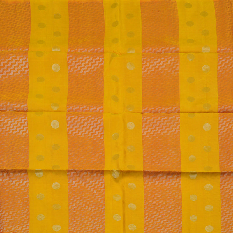 Hayagrivas Yellow & Orange Handloom Soft Silk Saree KBE1845L1-3
