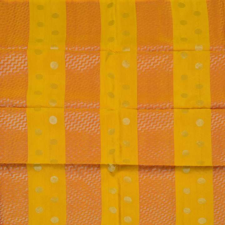 Hayagrivas Yellow & Orange Handloom Soft Silk Saree KBE1845L1-3