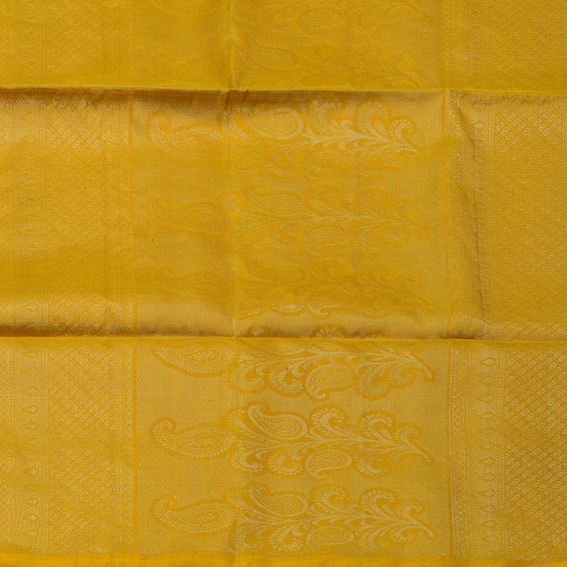 Hayagrivas Yellow & Orange Handloom Soft Silk Saree KBE1845L1-3
