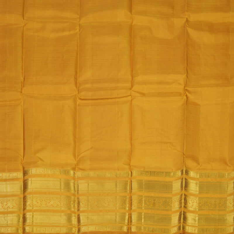 Hayagrivas Handloom Maroon Kanjivaram Pattu Pavadai with Mango Yellow border KBE1847L8-2