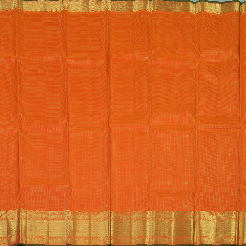 Hayagrivas Handloom Fanta Orange Kanjivaram Silk Saree KBE1849L6-1
