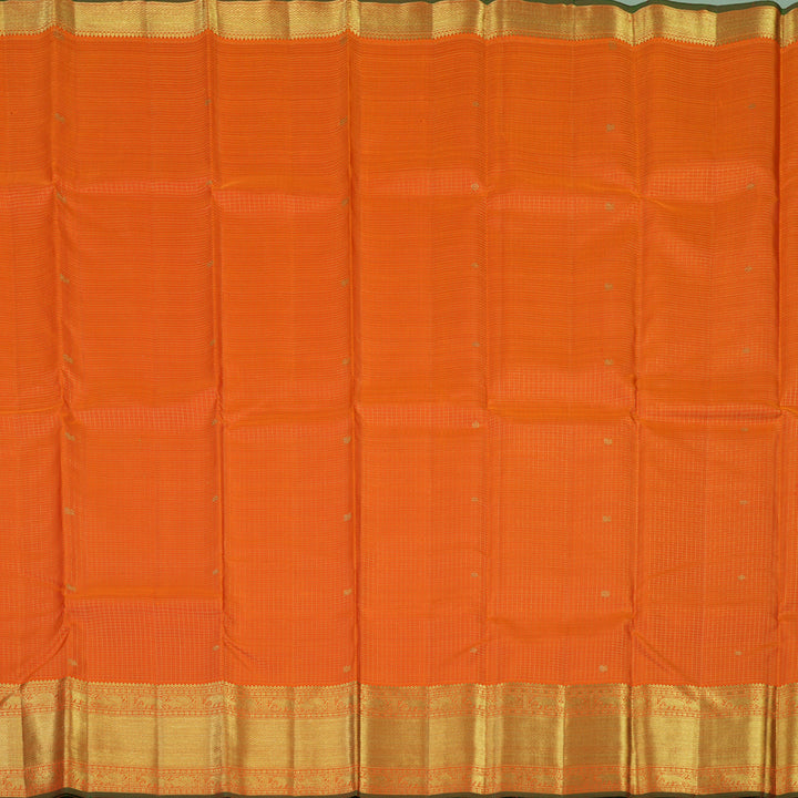 Hayagrivas Handloom Fanta Orange Kanjivaram Silk Saree KBE1849L6-1