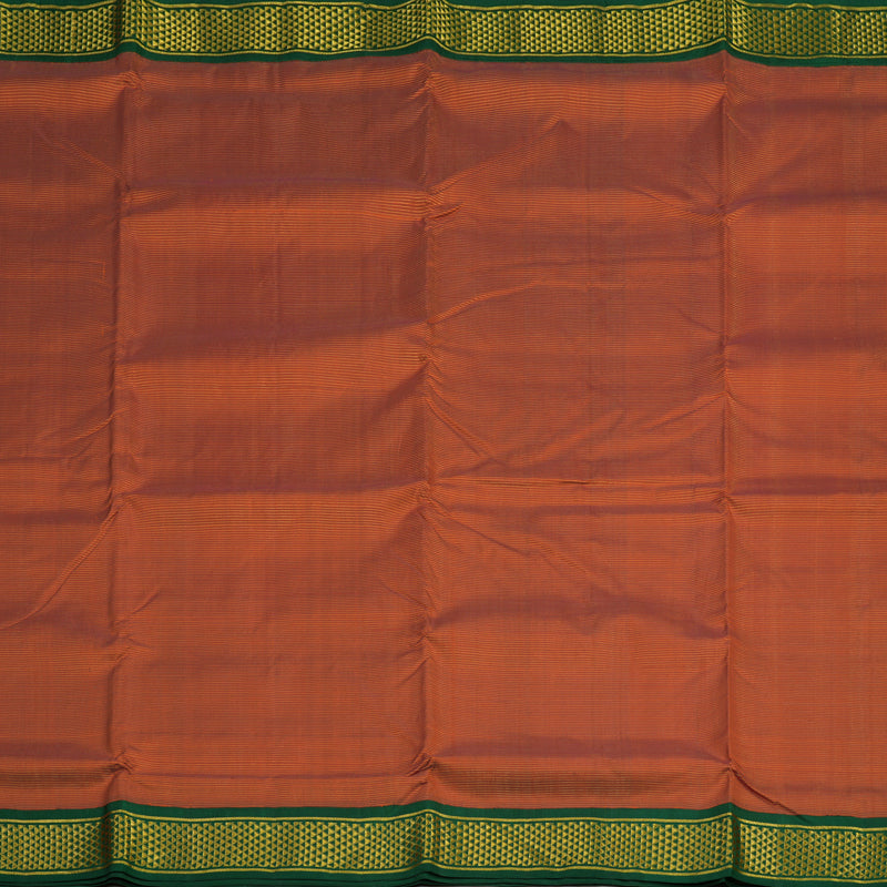 Hayagrivas Handloom Rust Orange Ten Yards Silk Madisar KBE1855L3-1