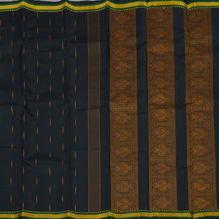 Hayagrivas Handloom Black Kanjivaram Silk Saree KBE1860L5-4