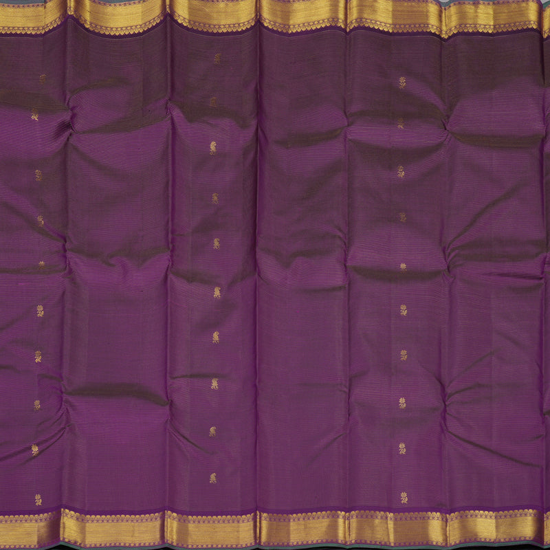 Hayagrivas Handloom Violet Kanjivaram Silk Saree KBE1861L15-1