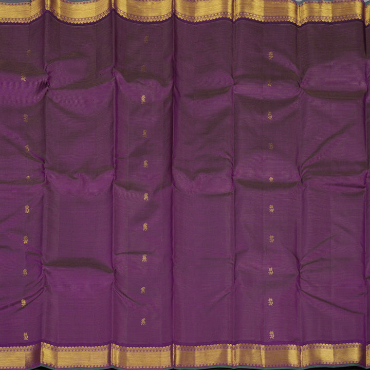 Hayagrivas Handloom Violet Kanjivaram Silk Saree KBE1861L15-1