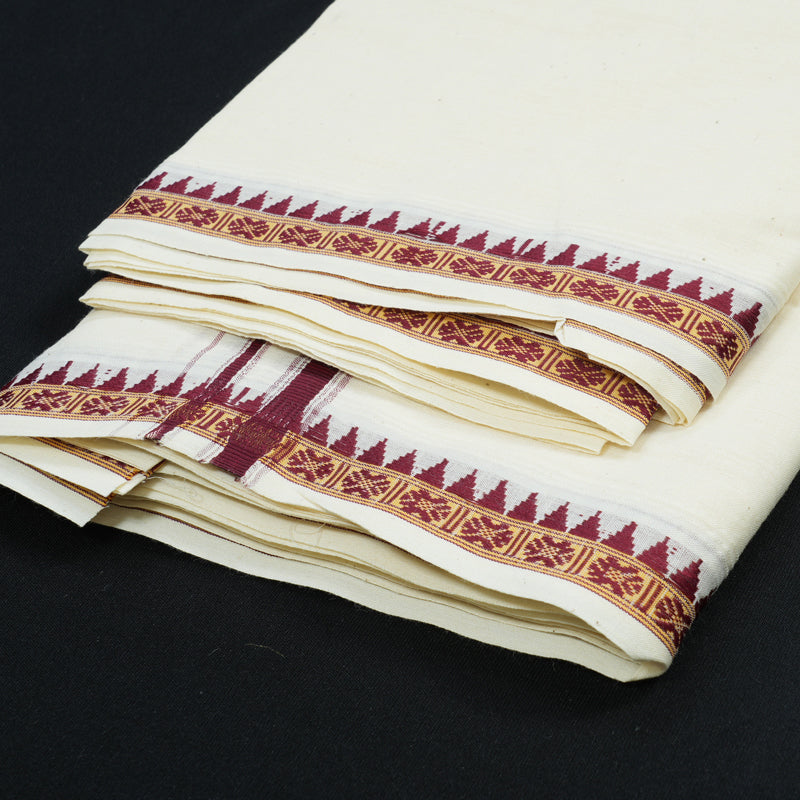 Hayagrivas 9*5 Pure Cotton Dhothi KBE1862L1-1